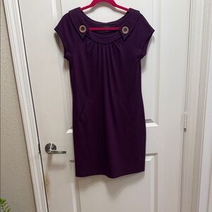 Nine West Rich Purple Knit Dress